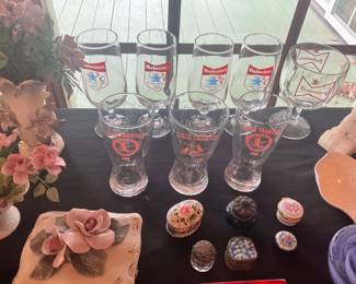 CARDINAL GLASSES.  THEY ARE FADED.