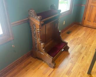 VERY UNUSUAL KNEELER FROM WEBSTER UNIVERSITY CHURCH. 