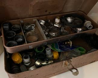 Tool box with tools