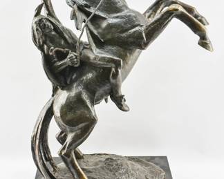 Clemente Spampinato "Oohiye" Rearing Horse Bronze Sculpture, 1970
