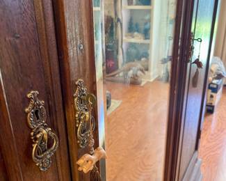 Presale antique 3 door cabinet $600