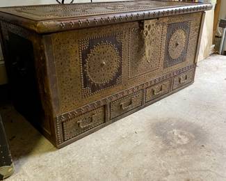 Presale Zanzibar trunk $1200 Dimensions are 42" Long 19" Wide & 20" tall.
