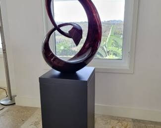 Movement - Sculpture and Pedestal by Scan Design - measures approx 28" W x 64" H