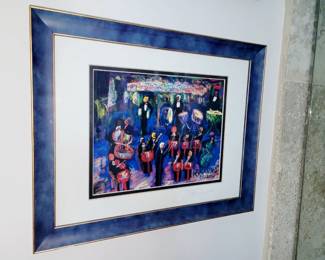 Symphony in Seattle - Signed pastels by Joseph Lamanno - measures approx 16" W x 13" H 