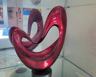 Scan Design Red Lacquer Sculpture 