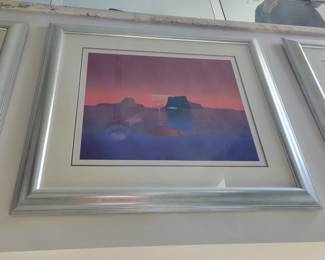 "Writing You From Paris" Serigraphs by Jean-Michel Folon Signed Numbered - measures approx 43" W x 39" H - 114/200