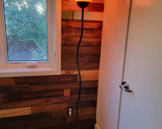 Floor Lamp Art Glass Shade - measures 75" H