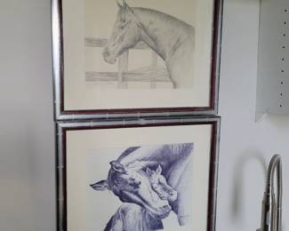 Signed numbered horse art