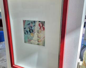 "Affinity Balloon" I and II  signed and numbered etchings - measures approx 21" W x 28" H