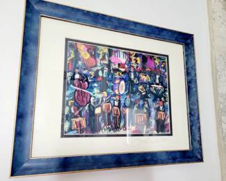 Symphony in Seattle  - Signed pastels by Joseph Lamanno - measures approx 16" W x 13" H 