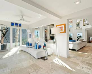 Fine furniture and art sculptures throughout the home 