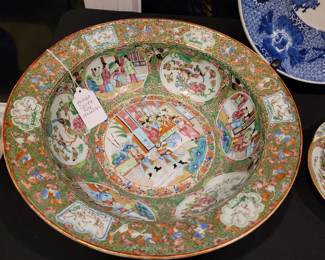 Antique Rose Medallion Large Bowl