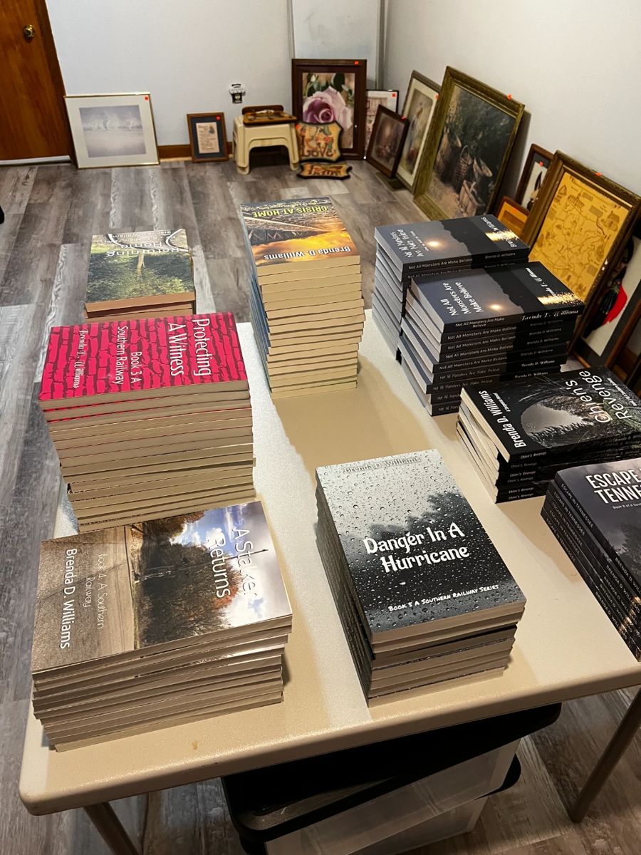 Local author’s books for sale! A Southern Railway is a series of 7 books about helping women get to safety from dangerous situations.