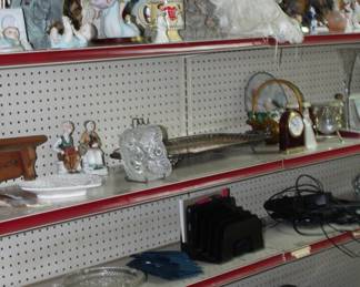 Collectible angels and glass