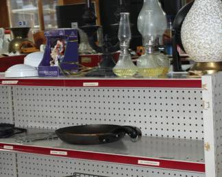 Lamps, stocking holder, kitchen supplies