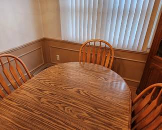 Dining table and 4 chairs