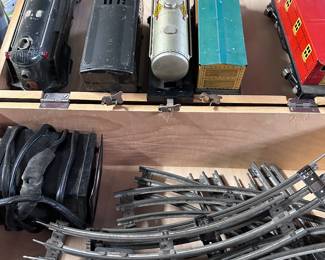 Vintage Train cars and tracks