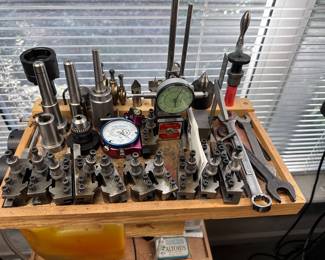 These accessories are included with the Myford Super 7 Lathe
Quick change tool post 
Cross slides
Multiple Tooling
Collet Set