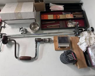 Vintage brace 
And odds and ends