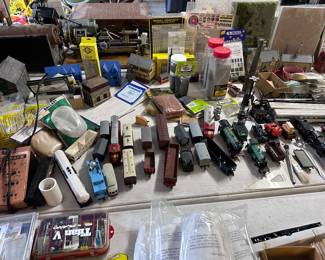 HO Trains hand made and painted from kits