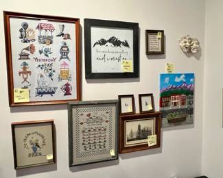 All 4 pieces of art on left are sold