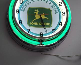 John Deere Neon Clock (Excellent Condition)