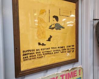 Customer Service Wood Framed Handmade Sign