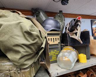 Assortment of Military Surplus Items