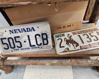Vintage Car Tags and License Plates