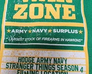 Hodge Army Navy Stranger Things Season 4 Filming Location Sign/Prop