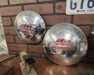 Vintage Plymouth Hubcaps
