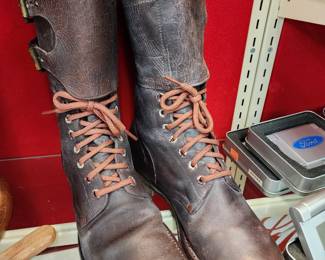 Vintage Boots US Army WWII 2 Buckle Boots Genuine US Military