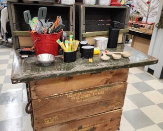 Assortment of Camping Kitchen Items