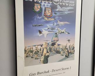 Desert Storm Framed Poster
