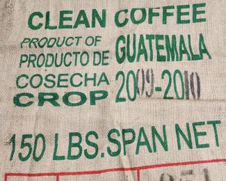 Burlap Coffee Bean Sack