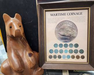 Wartime Coinage Framed Art