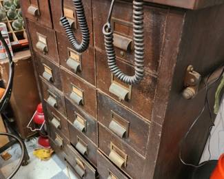 Large Wooden Filing Cabinet