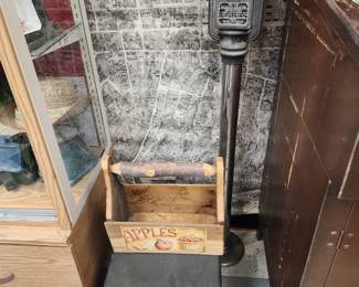 Parking Meter w/ Assortment of Military Surplus Items