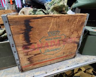 Canada Dry Beverage Vintage Wood Metal Trim Box