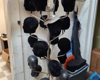 Heads on A Hat Rack