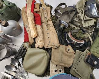 Assortment of Military Surplus Items