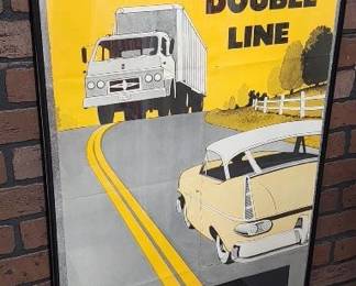 Vintage Driving Education Poster (7-8 available) One is one the floor for display and others are available at the register/checkout area. 