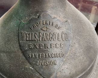Wells Fargo & Co. Express San Francisco Vintage Oil Lamp