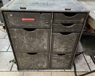 Vintage Military Cabinet