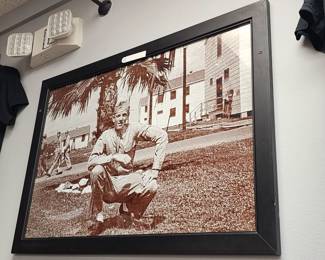 Vintage Framed Soldier Poster