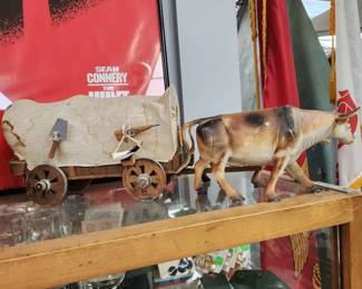 19th Century Bull and Wagon Home Decor