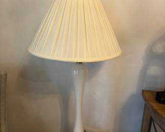 Pair of Uttermost Murano glass lamps with matching glass finials 36"T  - $250