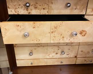 Lexington rare unusual chest Mahogany with tiger maple veneered drawers - 10 top drawers including two skinny (one with fitted felt for jewelry or watches) on 6 large drawers. Chest stamped Lexington. Cabinet light up between glass and top drawers,  50Wx60Tx21W. Mint condition. $2100. Lexington furniture is owned by Lexington Home Brands. It’s one of the top furniture brands in the world, and its pieces have become known for its high-quality design and unique aesthetic.

When you shop from Lexington, NC, you’ll have access to a well-rounded collection of furniture designed to suit anyone’s tastes. Their furniture isn’t cheap, but you can rest easy knowing it’ll last for years and years after you buy it.

