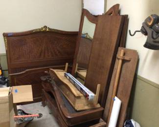 Antique Bed and Wardrobe