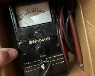 Vintage Simpson Ohmmeter 